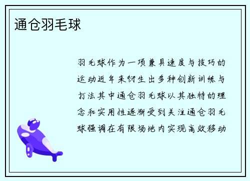 通仓羽毛球